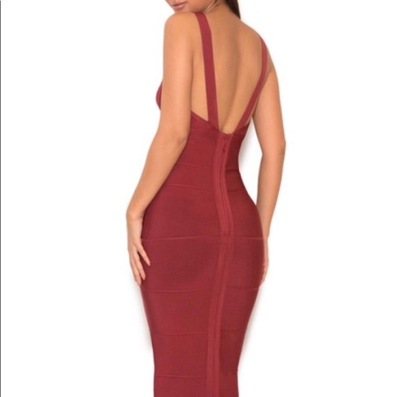 NWT House of CB San Jose dress, color- raspberry, size S - Picture 2 of 6